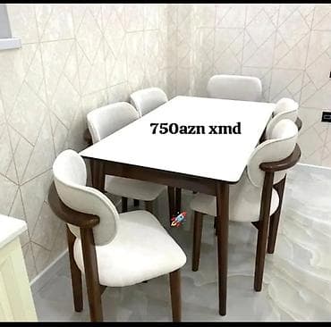 Açılmayan, Dördbucaq masa, 6 stul