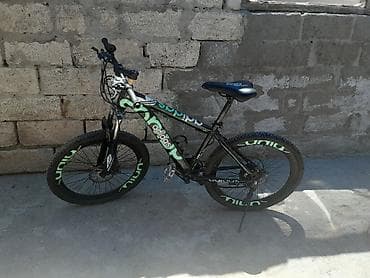 mini velosiped: Dağ velosipedi – 24" - Gödəkçə: alüminium tipli çərçivə, qara-yaşıl — 1