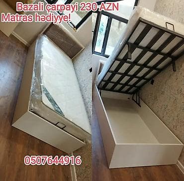 sintifon dosek: Yeni, Təknəfərlik çarpayı, Bazalı, Matras ilə, Siyirməsiz, Azərbaycan — 1