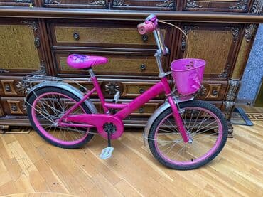 velosipedlər 16: Uşaq velosipedi – 16 düymlük təkərlər, parlaq çəhrayı rəng — 2