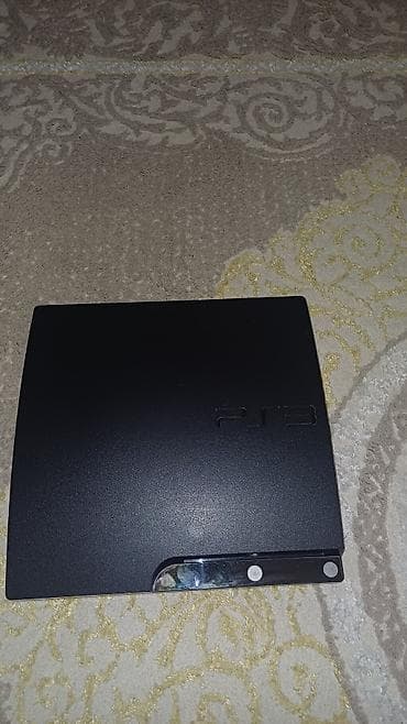 Sony PlayStation 3 (PS3) Slim oyun konsolu - Rəng: Qara, yuxarı