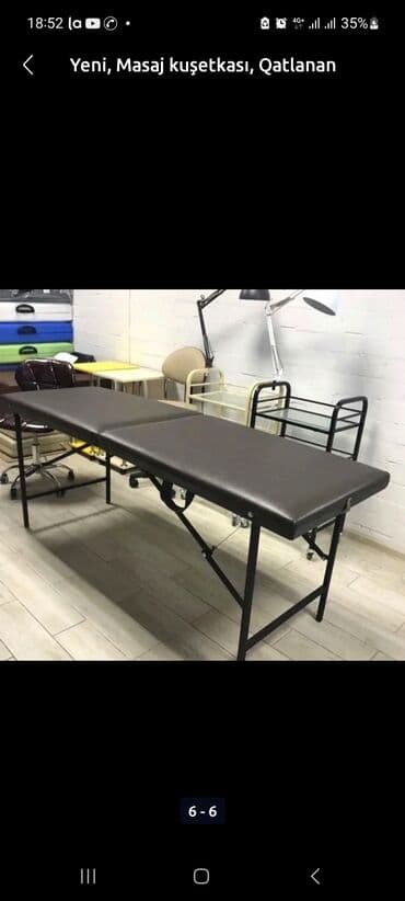 куханная мебель: Новый, Косметологическая кушетка, Нескладной, цвет - Белый — 11