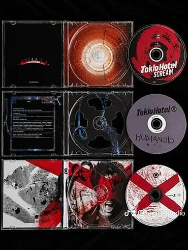 Tokio Hotel orijinal CD albomları – 3 disklik set Tərkib: - Tokio — 3