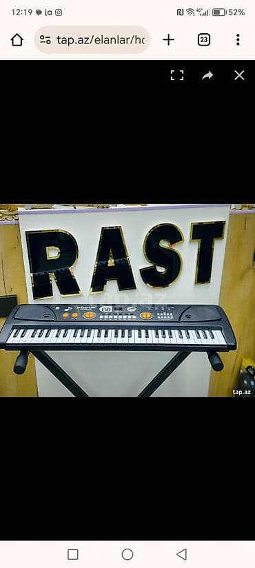 Sintezator "Bigfun BF-730 A2" Pianino sintezator 5 Oktava həcmində 61