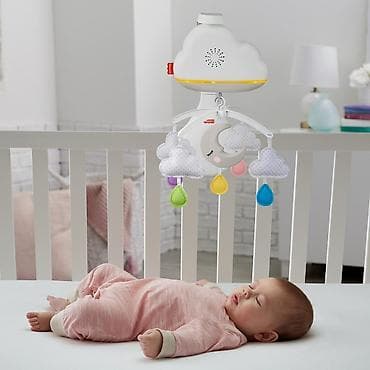 Fisher-Price Calming Clouds Mobile & Soother – beşik üçün musiqili — 1