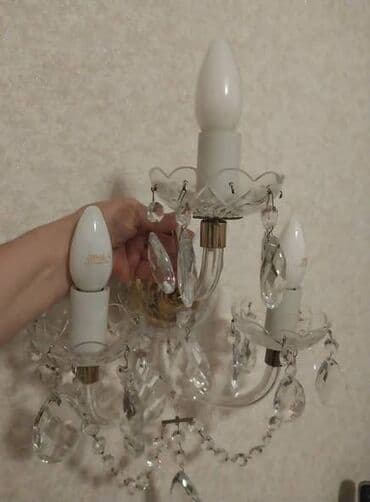 devit 3 ampul qiyməti: Настенный светильник-40 ман.,одноламповая люстра (2 штуки)- каждая — 5