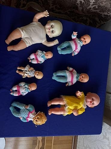 kuklalar evi: Kolleksiya kuklalar dəsti-5 azn hamisi - Müxtəlif ölçülərdə 9 ədəd — 9