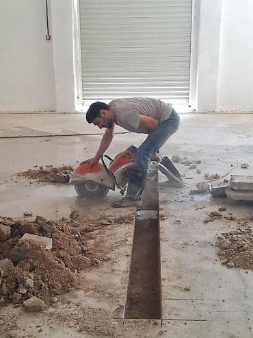 malyar isleri: Beton kəsmə xidməti Peşəkar avadanlıqla (STIHL benzinli kəsici, su — 3