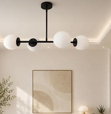 tavalar: Çılçıraq, 4 lampa, Metal — 1