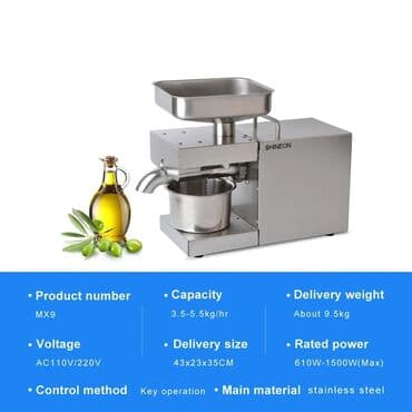 yağ maşını: Çatdirilma pulsuz gücü 4-6kg/saat( məhsulan asılıdır) çatdırılma və — 2