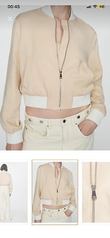 Мужская обувь: Mangoda alinib. Bej rəngli qısa bomber . Etiketli. 38azn — 2