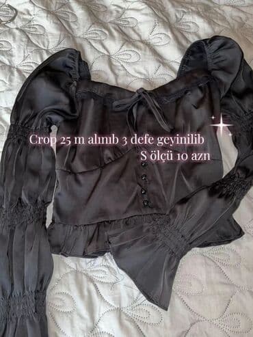 qarin ve bel piylerini eritmek: Qadın geyim dəsti – müxtəlif modellər və ölçülər: 1) Qara atlas — 1