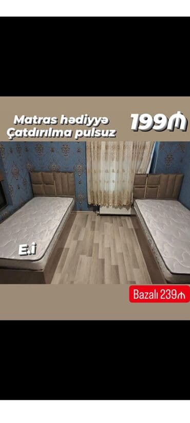 dolab yazı masasi: Yeni, Təknəfərlik çarpayı, Bazasız, Matras ilə, Siyirməsiz — 1