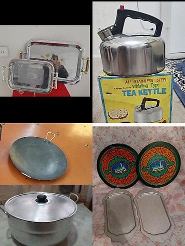 set qabları: Qazan, rəng - Gümüşü, Paslanmayan polad — 1