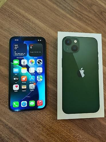 ipad mini 5 qiymet: IPhone 13, 128 GB, Yaşıl, Face ID — 1