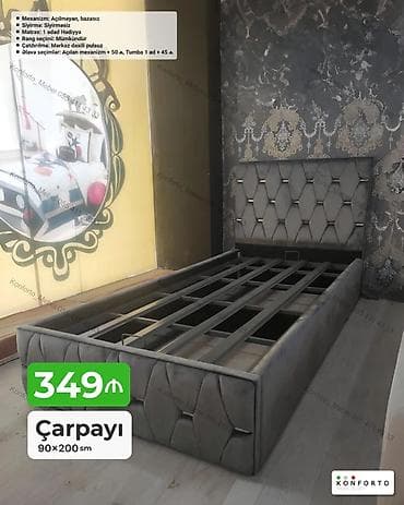islenmis matras: Çarpayı – 90×200 sm - Mexanizm: Açılmayan, bazasız - Sıyırma — 1