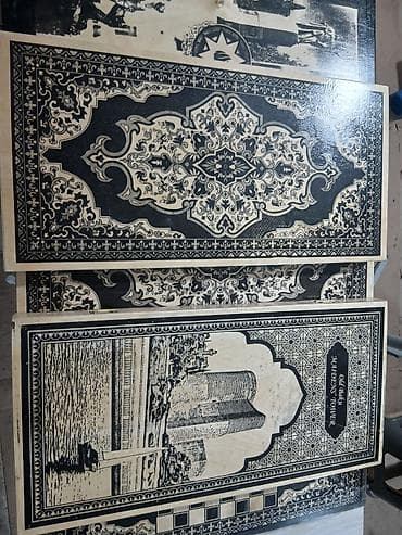 купить шахматы в баку: Ağ-qara naxışlarla bəzədilmiş taxta nərd/şahmat dəsti. das ve zer + — 4