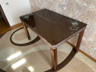 Stullar: Metbex stolu satilir.olcusu 135 x 80 sm.ustu temperli qalin — 3