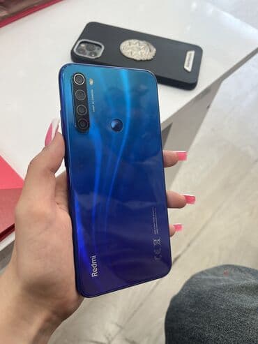 Redmi: Redmi Note 8, 64 GB, rəng - Göy, Barmaq izi
