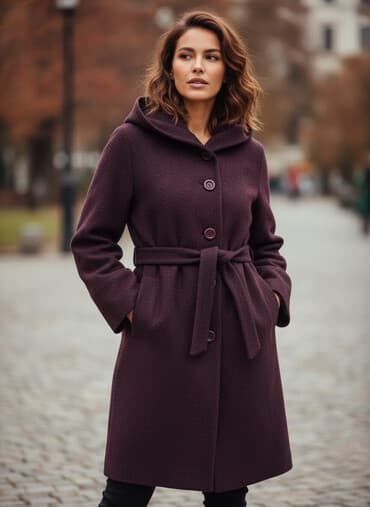 Tünd benovşeyi reng palto M, L, Xl razmere uyğundur Satılır 20azn