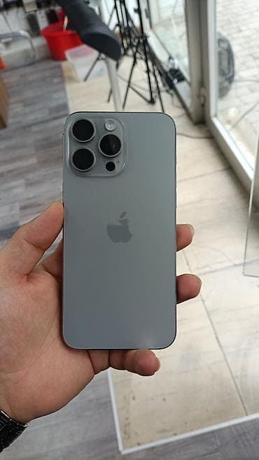 iphone 11 pro qiyməti: IPhone 15 Pro Max, 256 GB, Gümüşü, Face ID — 1