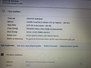 Pavilion 15-cc107nt Notebook 💻 15.6" Full HD (1920×1080) ekran ⚡ — 7