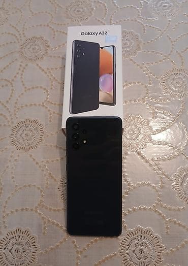 baku electronics printer: Samsung Galaxy A32, rəng - Qara, Barmaq izi — 2