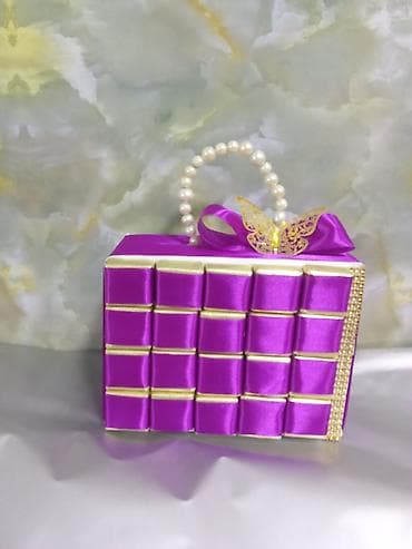 hediyye qutular: Hədiyyə qutusu, rəng - Bənövşəyi — 1