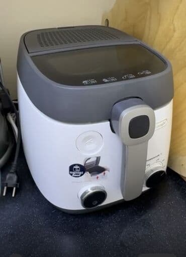 delonghi: De’Longhi elektrik fritözü. Yenı - Rəng: ağ/boz korpus, iri pəncərəli — 1