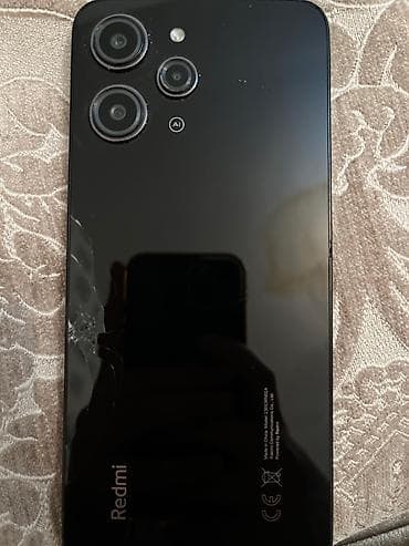 balaca telefon: Redmi 12, 256 GB, rəng - Qara, Qırıq — 2