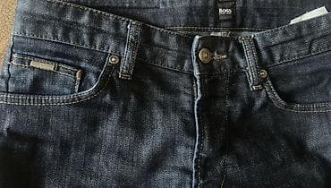 HUGO BOSS kişi cins şalvarı 100% original ideal vaziyatda olcu S - — 3