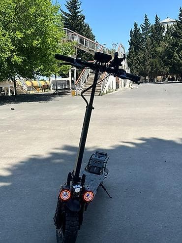 Güclü elektrik skuter - İki ədəd ön LED proyektor farası və halqa — 1