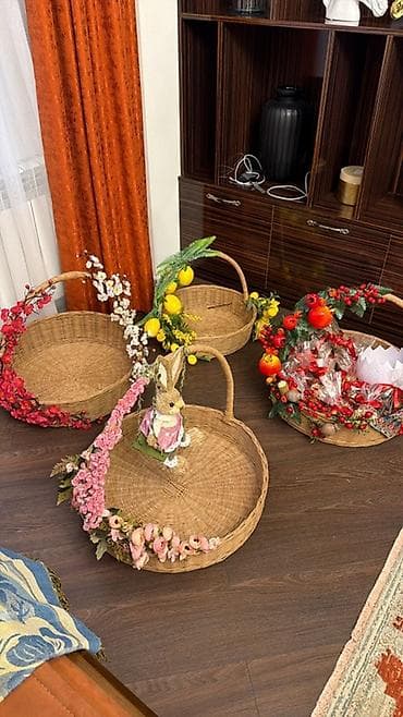 qara saça refle: Buketlər, səbətlər — 7