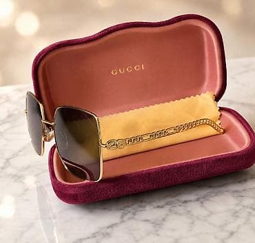 eynək modelləri: ORGİNAL GUCCI gün eynəyi - Model: Küncələri yumşaq, kvadrat formalı — 2