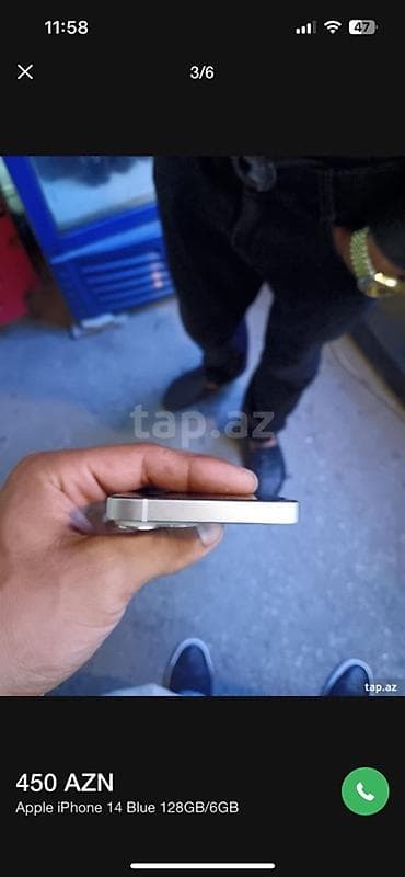 iphone 14 irşad: IPhone 14, 128 GB, Mavi, Face ID — 3