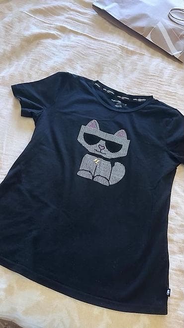 persol eynək: Karl Lagerfeld qadın T‑shirt S razmer Yeni kimi 1- defe geyinilib - — 2