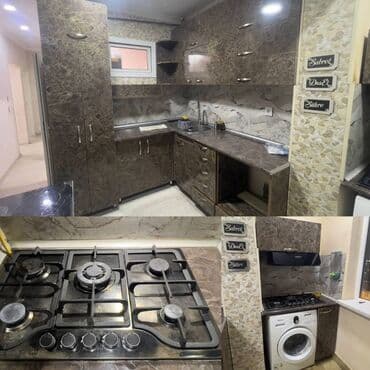 Qida məhsulları: Mətbəx mebeli satılır 450₼ Yaxşı vəziyyətdədir. Üzərində qaz,moyka və — 1