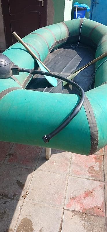 Samokatlar: Şişmə qayıq – yaşıl rəngli, iki nəfərlik+ tutumlu - Material: qalın — 1