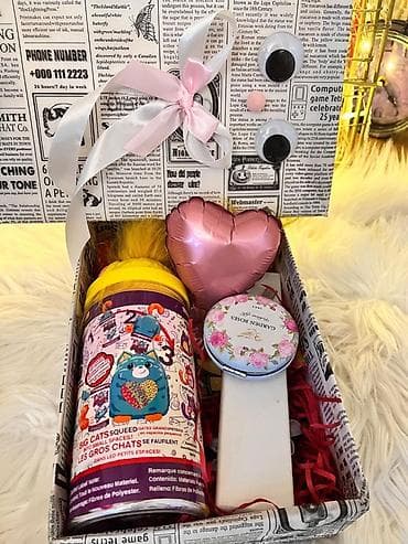 Süni güllər: Hədiyyə qutusu, rəng - Çəhrayı, Ödənişli çatdırılma — 2