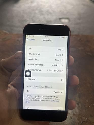 komputer windows 10: IPhone 8, Qırmızı, Barmaq izi — 3