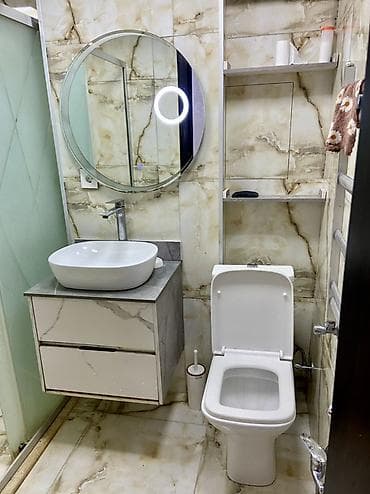 icarə az: Kirayə üçün tam mebelləşdirilmiş 2 otaqlı mənzil (qonaq otağı + yataq — 9
