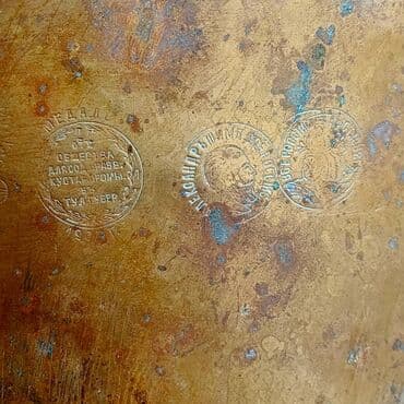 Электротранспорт: Старинный самовар, 1900 год, Медь, Состояние: Хорошее — 3