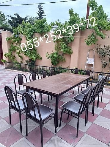Restoran mebeli: Stul stola resdran çayı evləri̇n qafe baxi çöl stol stul sexdən topdan — 6