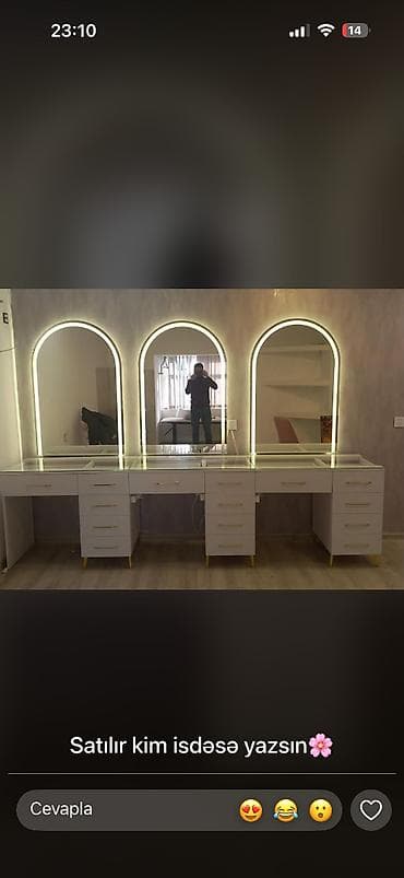 skelet: Salon mebeli 3 güzgü yenidir ideal vəziyyətdədir — 2