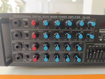 kalonka mikrofon: Sesguclendiri usilitel amplifier USB Bluetooth aux FM radio mikrafon — 2