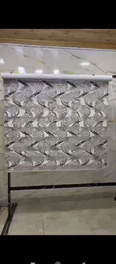 Pərdə və tüllər: Fərqli naxışlarda təqdim olunan zebra pərdələr evinizə və ya ofisinizə — 12