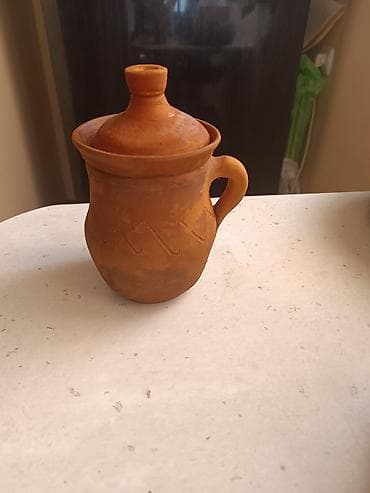 Gil qab – qapaqlı, qulplu - Material: təbii gil/keramika - Rəng lalafo.az -da Gil qab – qapaqlı, qulplu - Material: təbii gil/keramika - Rəng