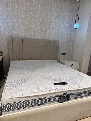 yataq taxti: İşlənmiş, İkinəfərlik çarpayı, Bazalı, Matras ilə, Siyirməsiz, Türkiyə — 2