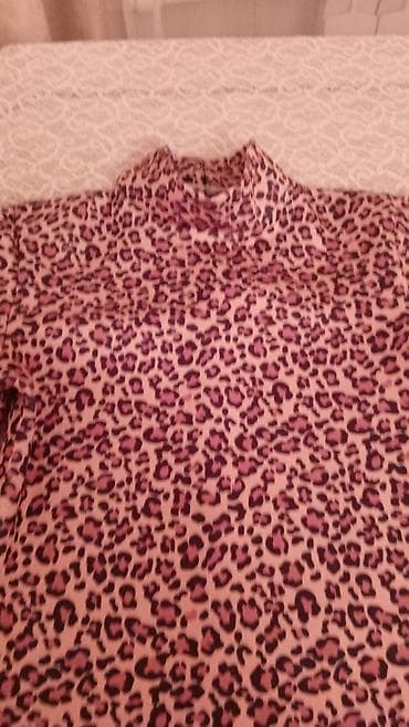 qadın şalvar: Leopard naxışlı qadın köynəyi - Üslub: Dar siluetli, uzunqol, boğazlı — 2