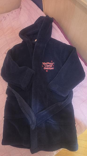 Uşaq üçün kapüşonlu xalat – Bluez00 brendi.2 yaşa - Rəng: tünd göy - — 1